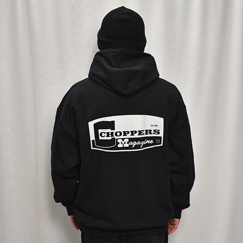Choppers Magazine/Badge Pullover Hoodie�ʥ���åѡ����ޥ����� �ѡ������˥֥�å� [a-8293]