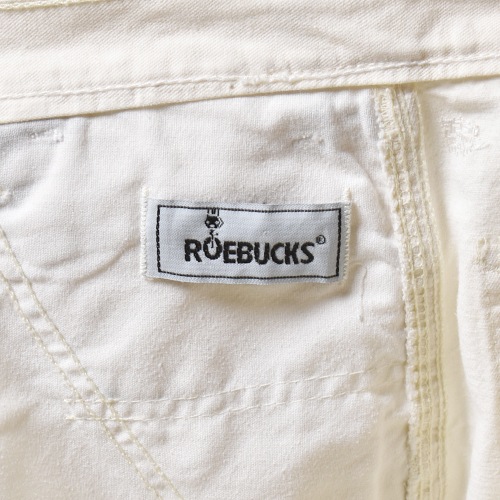 ��Roebucks-Sears/White Drill Painter Pants�ʥ����Хå���-�������� �ڥ��󥿡��ѥ�ġ˥ۥ磻��/������W34 [y-1177]