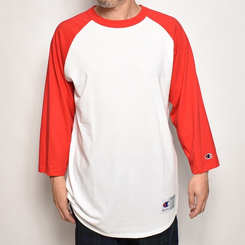Champion/3/4 Sleeve Raglan Baseball T-Shirt�ʥ����ԥ��� �١����ܡ���ܡ���T����ġ˥ۥ磻�ȡߥ�å� [a-4827]