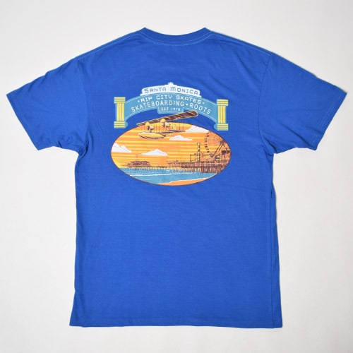 Rip City Skates/Printed S/S T-Shirts/Santa Monica Beach�ʥ�åץ��ƥ��������� T����ġ˥֥롼 [a-1824]