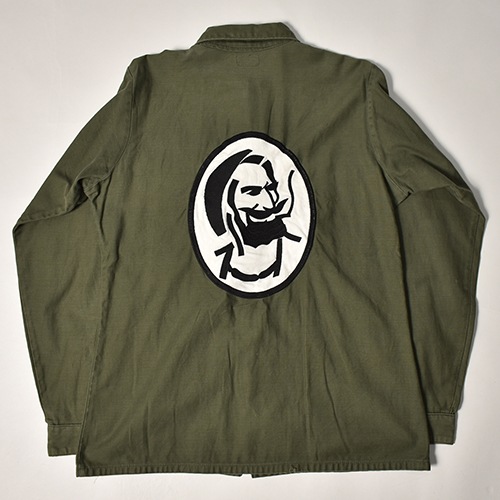 Us Customized US Army Shit Happens L/S Utility Shirt��US�����ߡ� �桼�ƥ���ƥ�����ġ˥��꡼��/������15 1/2 [z-7320]