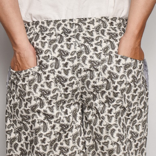 Paisley Pattern Easy Shorts�ʥڥ����꡼�����������硼�ȥѥ�ġ˥֥�å��ߥۥ磻�� [a-7127]