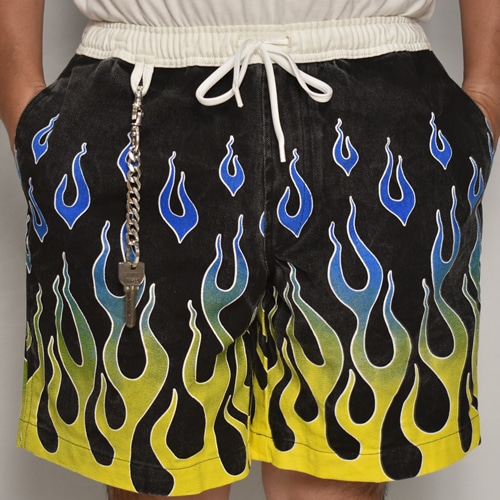 Flames Printed Easy Short Pants（フレームスイージーショート