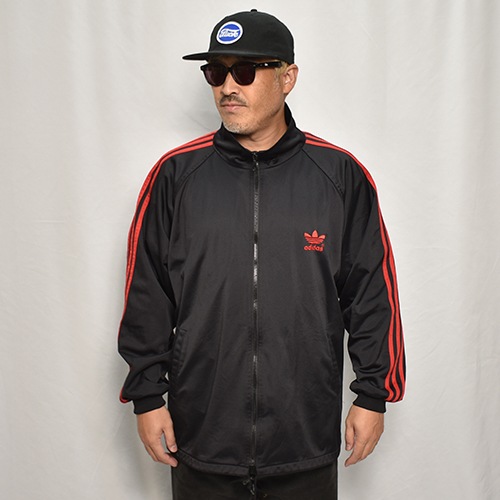 ��Adidas/Track Jacket�ʥ��ǥ����� �ȥ�å����㥱�åȡ˥֥�å��ߥ�å�/������M [y-0580]