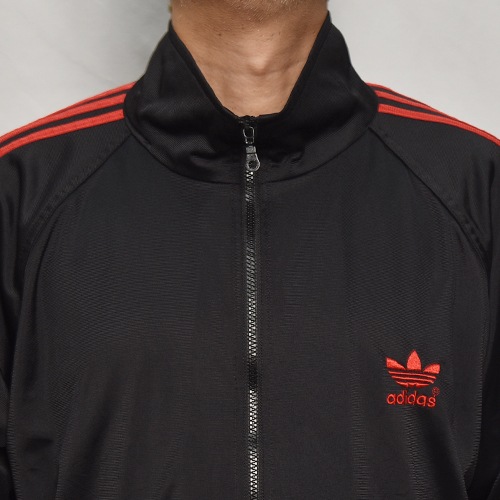��Adidas/Track Jacket�ʥ��ǥ����� �ȥ�å����㥱�åȡ˥֥�å��ߥ�å�/������M [y-0580]
