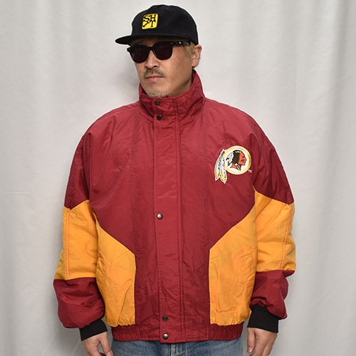 ��90's Vintage Puffer Jacket/Redskins��90's������ơ��� �ѥե������㥱�åȡ˥С�����ǥ����ߥ�������/������XL [y-0917]