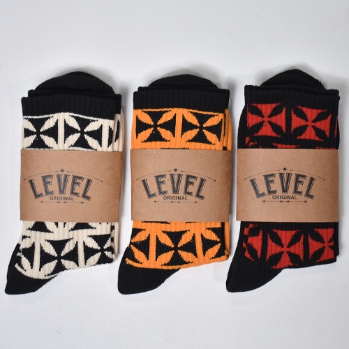 8Level Socks/Crew Socks�ʥ�٥륽�å��� ���å����� [a-8400]