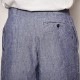 French Navy/50's Dead Stock Linen Shorts(�ե����ͥ��ӡ� ��ͥ󥷥硼��)�ͥ��ӡ��֥롼 [a-1032]