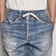 Fake Vintage Denim Easy Pants Type-Ripperʥեơǥ˥।ѥġ˥ǥ [a-5929]