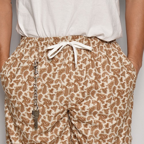 Paisley Pattern Easy Shorts�ʥڥ����꡼�����������硼�ȥѥ�ġ˥֥饦��ߥ��եۥ磻�� [a-7128]