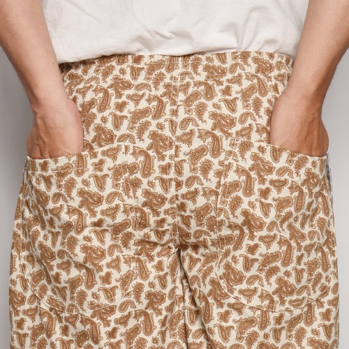 Paisley Pattern Easy Shorts�ʥڥ����꡼�����������硼�ȥѥ�ġ˥֥饦��ߥ��եۥ磻�� [a-7128]