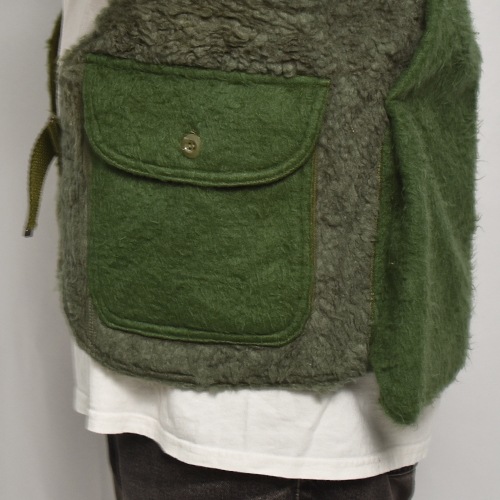 EU Military Liner Fake Fur Hunting Vest�ʥե������ե��� �ϥ�ƥ��󥰥٥��ȡ˥��꡼�� [z-9460]