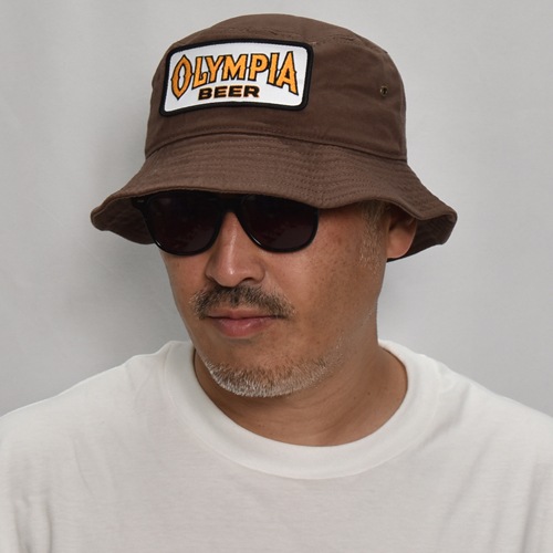 Olympia Beer Cotton Bucket Hatʥԥӡ ϥåȡ˥֥饦 [a-8003]