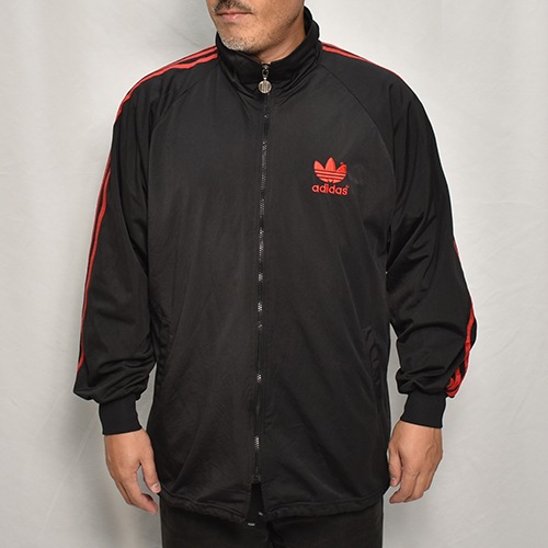 ��Adidas/Track Jacket�ʥ��ǥ����� �ȥ�å����㥱�åȡ˥֥�å��ߥ�å�/������L [y-0581]