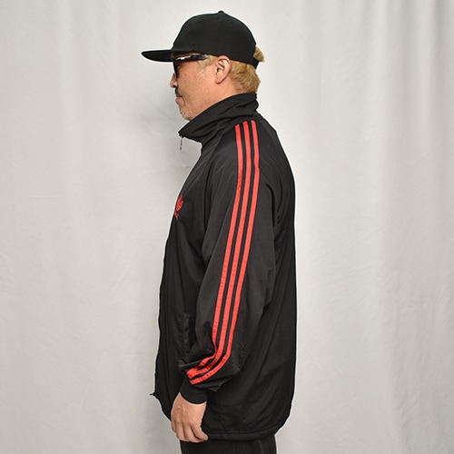 ��Adidas/Track Jacket�ʥ��ǥ����� �ȥ�å����㥱�åȡ˥֥�å��ߥ�å�/������L [y-0581]