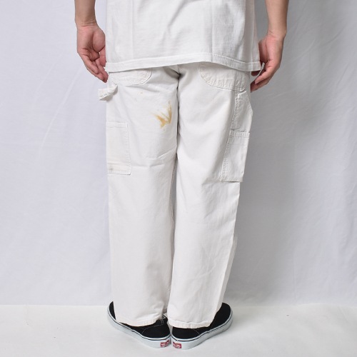 ��Unknown-Made in USA/White Drill Painter Pants�ʥ���Υ��� �ڥ��󥿡��ѥ�ġ˥ۥ磻��/������W37 [y-1179]