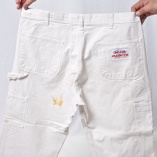 ��Unknown-Made in USA/White Drill Painter Pants�ʥ���Υ��� �ڥ��󥿡��ѥ�ġ˥ۥ磻��/������W37 [y-1179]