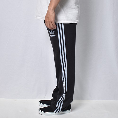 Adidas/3-Stripes Track Pants�ʥ��ǥ����� �ȥ�å��ѥ�ġ˥֥�å��ߥ饤�ȥ֥롼/������W28-38inch [y-1385]