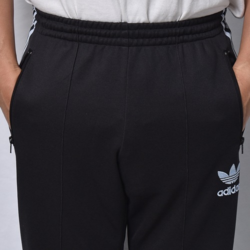 Adidas/3-Stripes Track Pants�ʥ��ǥ����� �ȥ�å��ѥ�ġ˥֥�å��ߥ饤�ȥ֥롼/������W28-38inch [y-1385]
