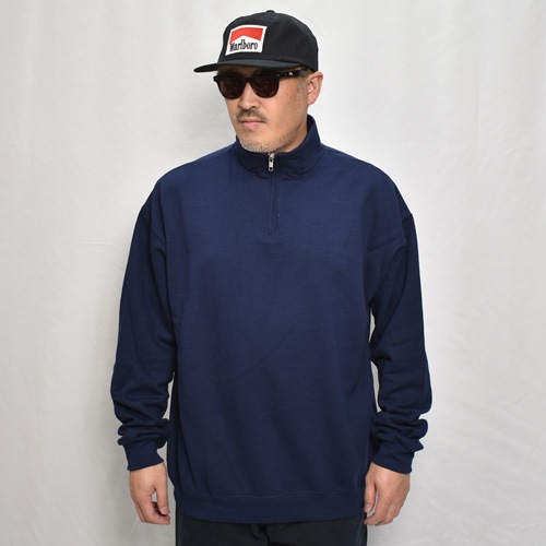 Jerzees/Quarter Zip Cadet Collar Sweatshirt（ジャージーズ ハーフ