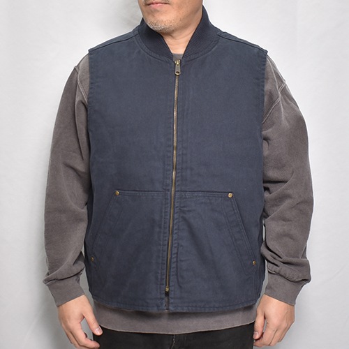 Corner Stone（XL）ダックベスト＊ワークベスト＊企業ロゴ＊中綿 New Arrivals ‼️ ◀︎ CornerStone ▶︎ Washed Duck Cloth Vest