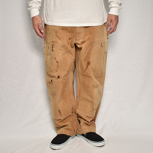 ��Carhartt/Double Knee Duck Painter Pants�ʥ����ϡ��� �ڥ��󥿡��ѥ�ġ˥����ϡ��ȥ֥饦��/������W34 [z-9613]
