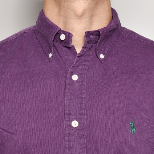 ��Polo Ralph Lauren/L/S Cotton Solid Shirt�ʥ��ե������ ���åȥ󥷥�ġ˥ѡ��ץ�/������M [z-5698]