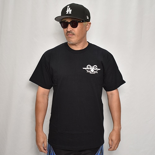 SANTA MONICA AIRLINES ブラック Tシャツ S Santa Monica Airlines Classic Plane Short Sleeve Tee - Black