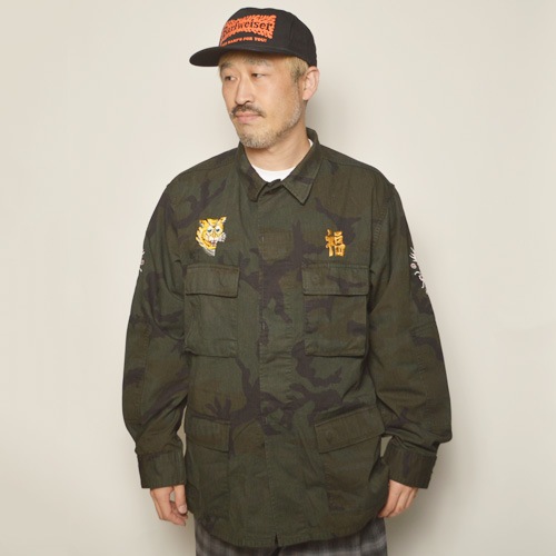 Us Customized Vietnam War Souvenir Shirt JacketUSߥ꥿꡼ߥ ĥ㥱åȡ˥С֥ååɥɥ [z-5130]