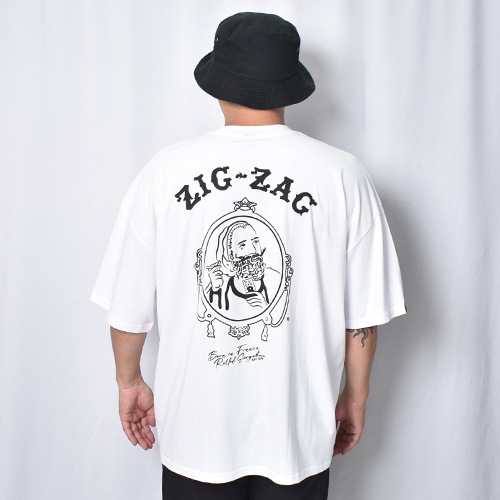 Zig-Zag/Deja Vu S/S T-Shirt（ジグザグ Tシャツ）ホワイト [a-8673