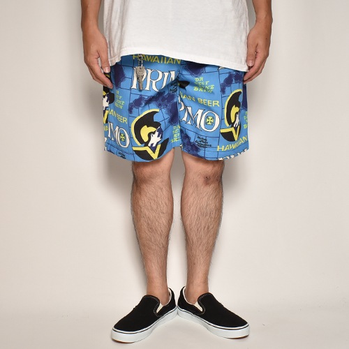 Primo Beer/Allover Printed Easy Short Pantsʥץӥ 硼ȥѥġ˥֥롼ߥߥ֥å [a-7065]