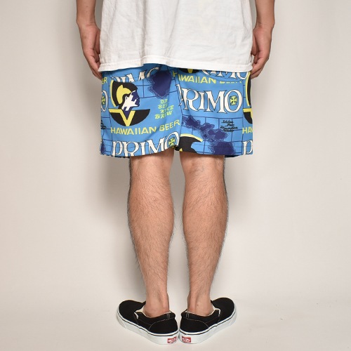 Primo Beer/Allover Printed Easy Short Pantsʥץӥ 硼ȥѥġ˥֥롼ߥߥ֥å [a-7065]