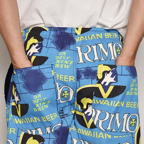 Primo Beer/Allover Printed Easy Short Pantsʥץӥ 硼ȥѥġ˥֥롼ߥߥ֥å [a-7065]