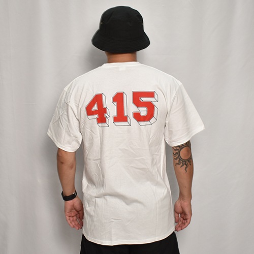 415 Clothing/Frisco 415 S/S T-shirt��415���������� T����ġ˥ۥ磻�� [a-7632]