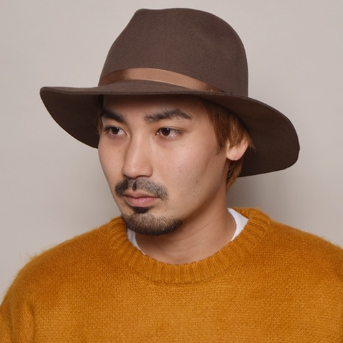 New York Hat/Wide Brim Felt Hatʥ˥塼衼ϥå եȥϥåȡ˥졼 [a-0495]