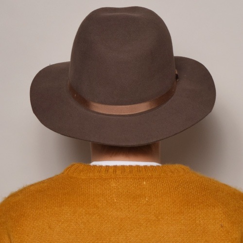 New York Hat/Wide Brim Felt Hat�ʥ˥塼�衼���ϥå� �ե���ȥϥåȡ˥��졼 [a-0495]