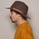 New York Hat/Wide Brim Felt Hat�ʥ˥塼�衼���ϥå� �ե���ȥϥåȡ˥��졼 [a-0495]
