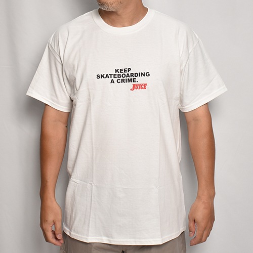 Juice Magazine/Keep Skateboading A Crime S/S T-Shirtʥ塼ޥ Tġ˥ۥ磻 [a-7133]