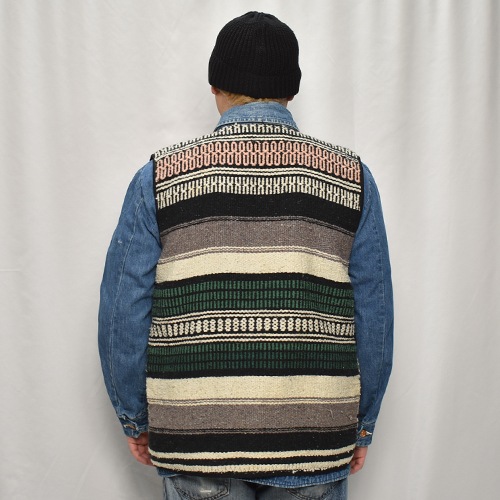 ��60's-70's Vintage Mexican Rag Vest��60's-70's������ơ��� �ᥭ������饰�٥��ȡ˥��꡼��ߥԥ� [y-0923]