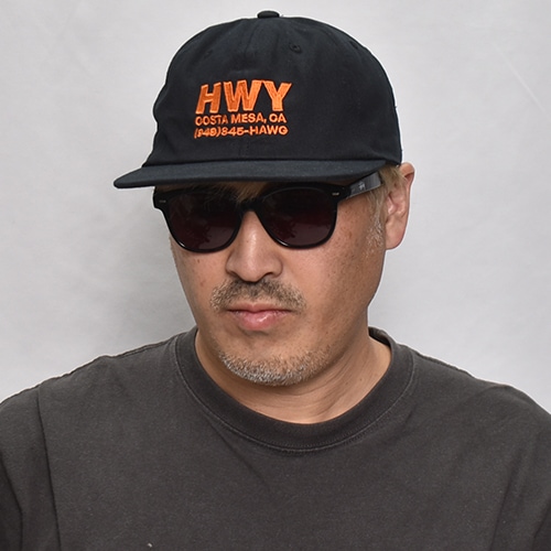 HWY��US/Hawg Cotton Twill 6panel Cap�ʥ��������֥�塼�磻�ߥ��� ����åס˥֥�å��ߥ���� [a-8367]