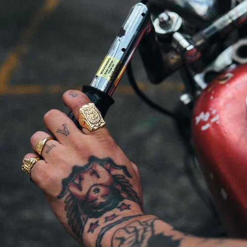 Sunrise Cycles��Us/Limited ��Gold Chrome�� Warning Handlebar Sticker�ʥ���饤����������ߥ��� ���ƥå����˥������ [a-7446]