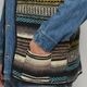 ��60's-70's Vintage Mexican Rag Vest��60's-70's������ơ��� �ᥭ������饰�٥��ȡ˥֥롼�ߥ��������ߥԥ� [y-0924]