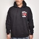 Hells Angels San Fernando Valley/Flaming Skull Hoodieʥإ륺󥸥륹 åȥѡ˥֥å [a-5462]