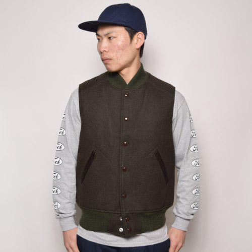 GB Sports by Golden Bear��US/Melton Varsity Vest�ʥ�����ǥ�٥����ߥ��� ���ȥ�٥��ȡ˥��꡼�� [n-9481]