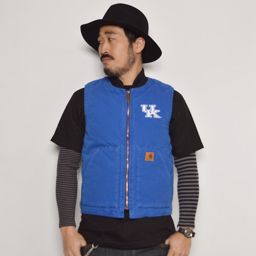 Carhartt/Sandstone Duck Vest/Kentucky（カーハート カレッジダック