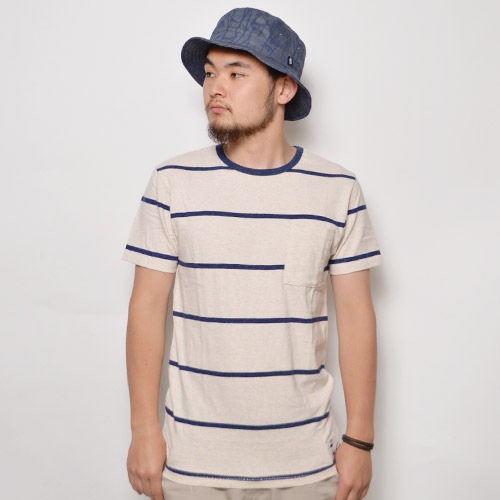 Vans/JT Merechant Border Pocket T-shirt�ʥХ� �ܡ�����T����ġ˥ʥ�����ߥͥ��ӡ� [n-9939]