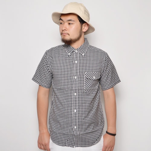 FIVE BROTHER チェックシャツ　半袖 Five Brother/S/S Gingham B.D. Shirts(ファイブブラザー
