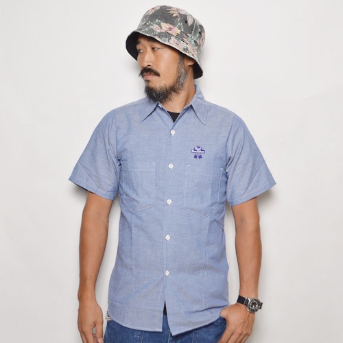 Pabst Blue RibbonUS/Official Patched Chambray Shirtʥѥ֥ȡߥ ֥졼ġ [a-0235]