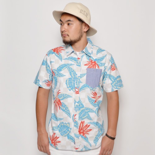 Vans/Maxon Aloha ShirtʥХ ϥ)ۥ磻ȡߥ졼ߥ֥롼 [a-0292]