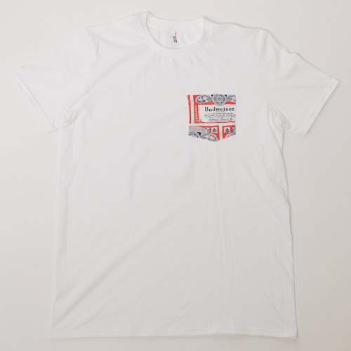 Budweiser��US/Vintage Fabric Pocket T-Shirts�ʥХɥ磻�����ߥ��� �ݥ��å�T����ġ˥�����B [a-0329]